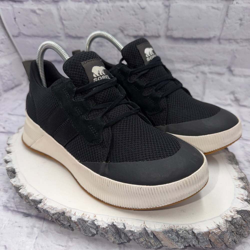Sorel Out N About III Womens Waterproof Sneaker Black White Size 7.5 Shoes